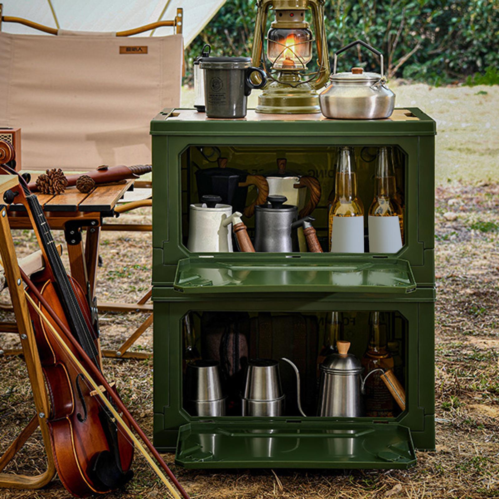 Outdoor Camping Bin - Camping Storage Box Collapsible Large Size