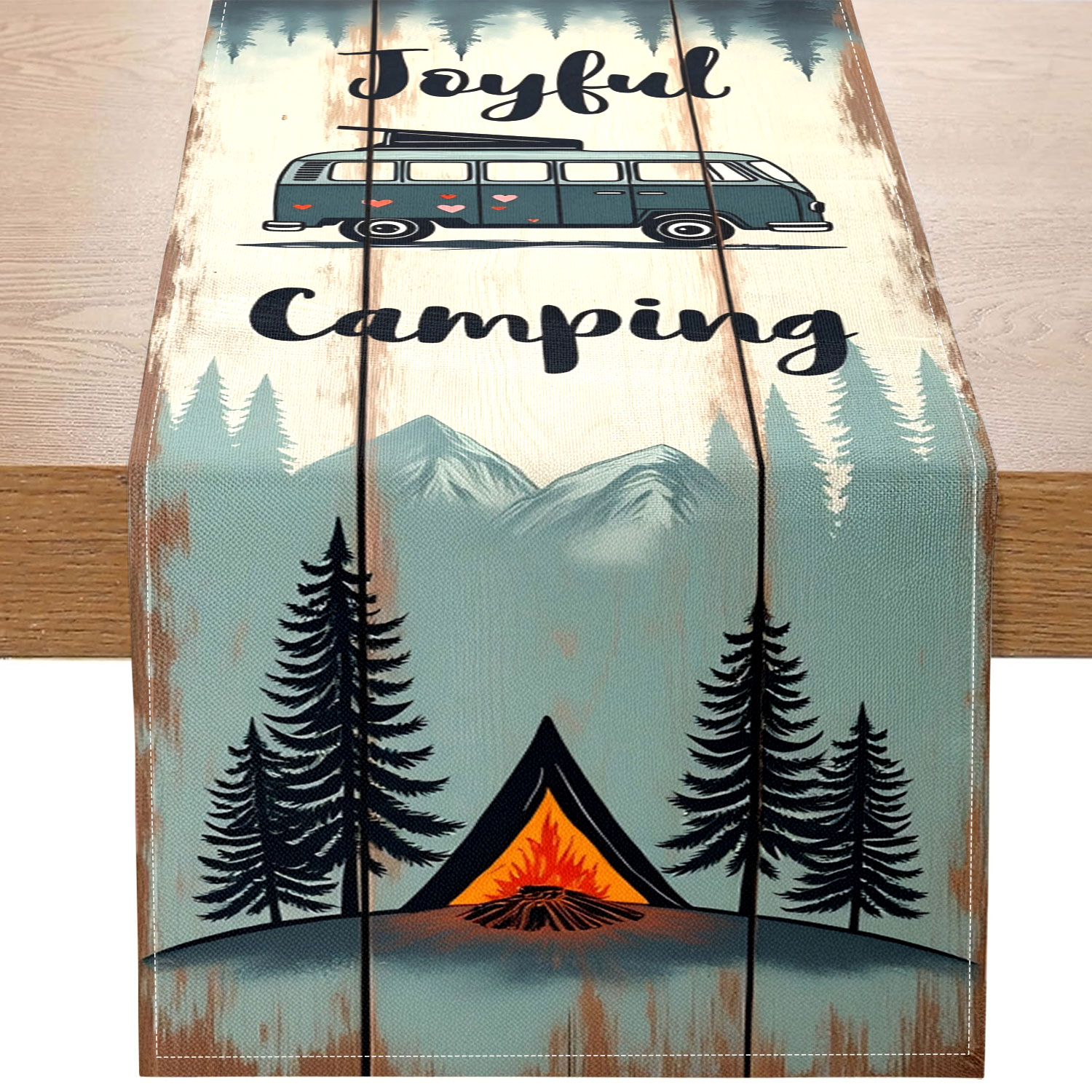 Outdoor Camping Exhibition - 1 Camping Style Theme Table Runner
