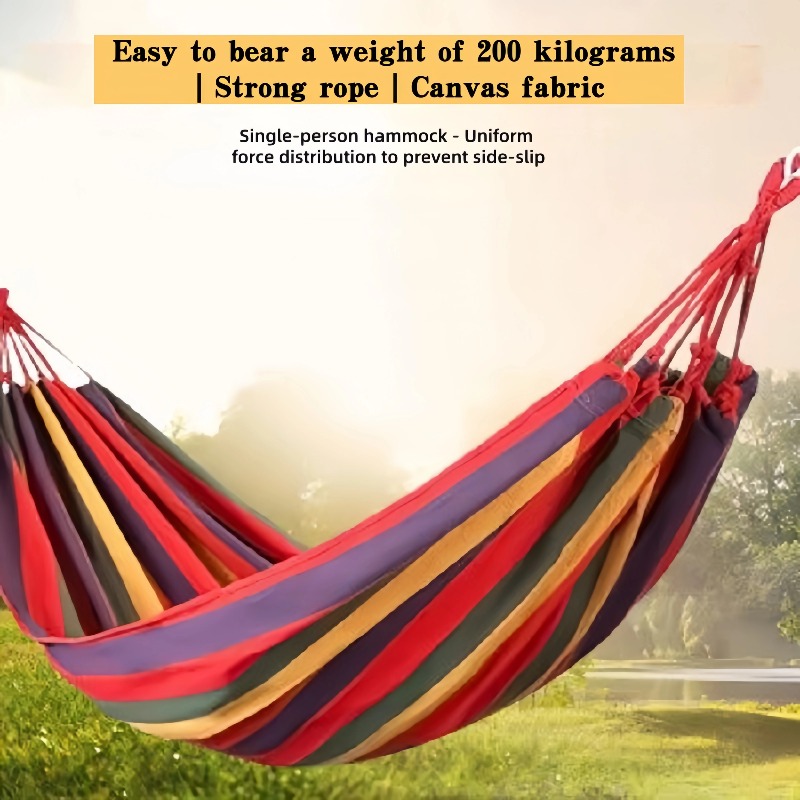 Outdoor Camping Hammock - Thick Canvas Outdoor Hammock Swing for