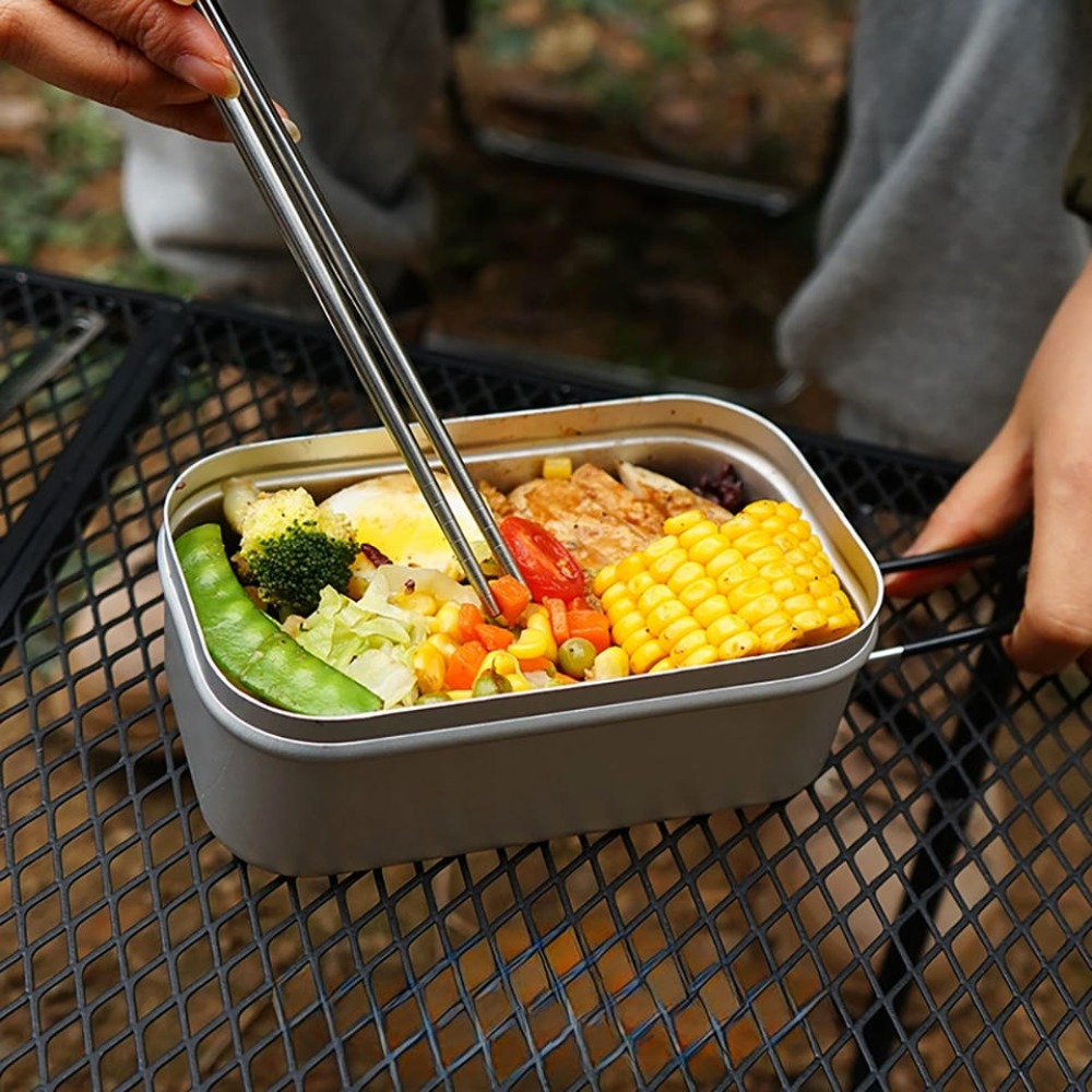 Outdoor Camping Cooking Set - Ultralight Tableware Camping Cookware Lunch Box