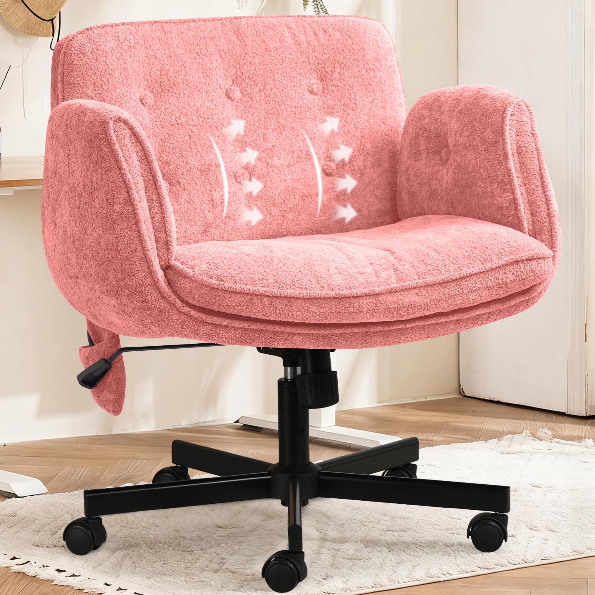 Folding Chair - Criss Cross Chair with Wheels &