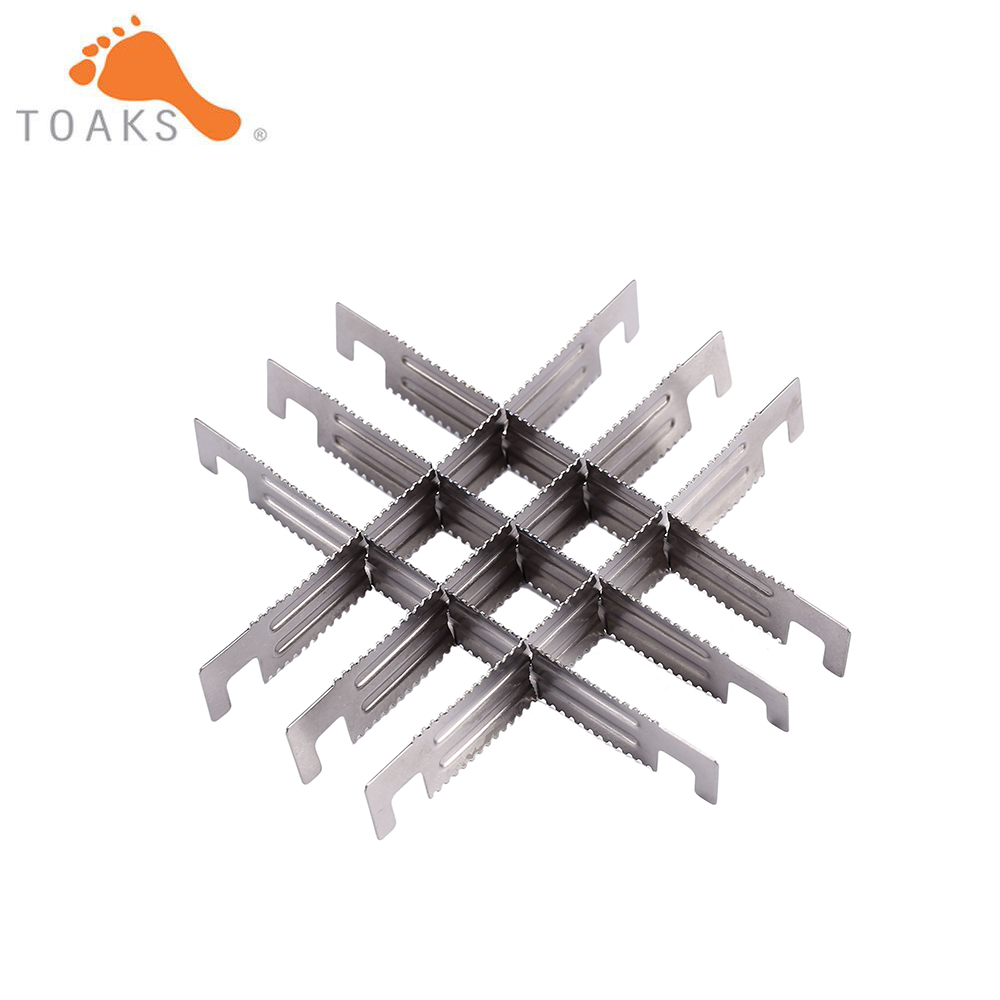 Outdoor Camping Wood Stove - 2/4/6pcs TOAKS Outdoor Titanium Wood Stove