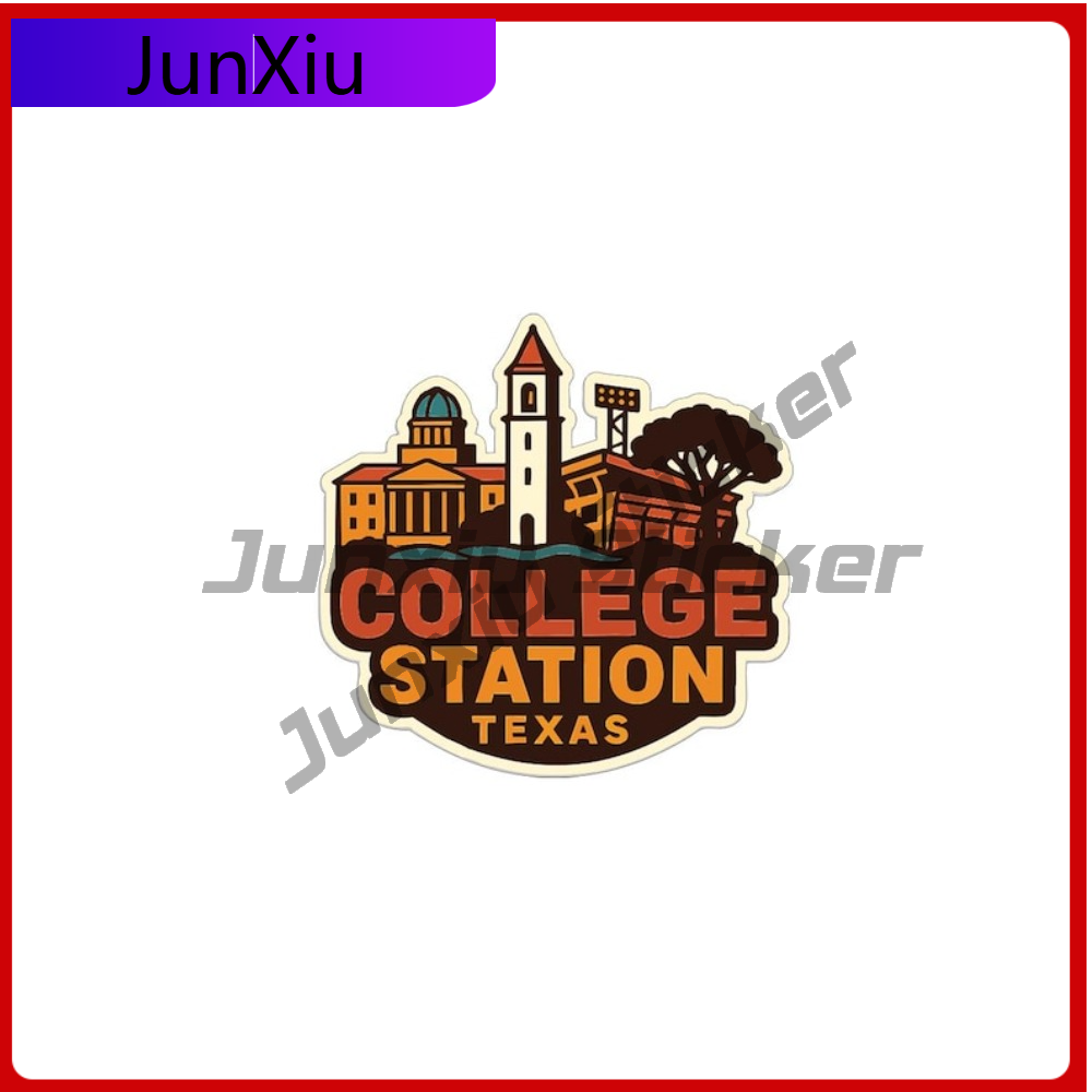 Outdoor Camping In Texas - College Station Texas Sticker Vinyl Decal