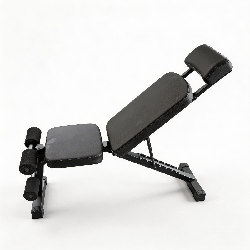 Folding Chair - Three-section Folding Dumbbell Bench Home-use Multifunctional