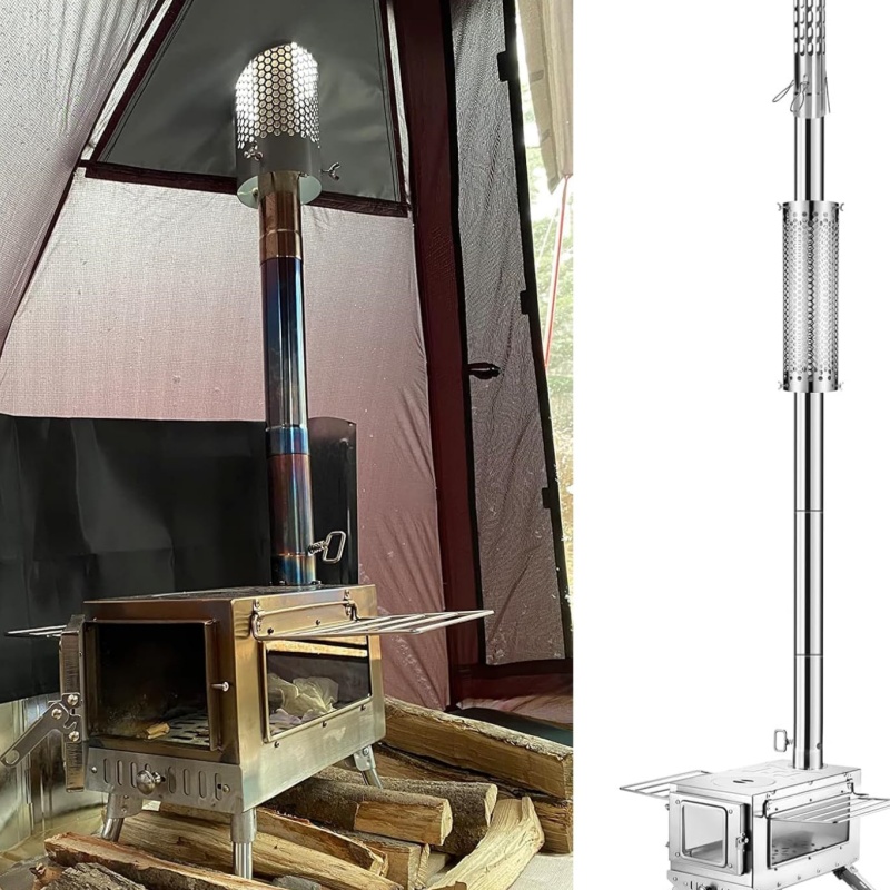 Camping Stove Pipe Stainless S - Outdoor Camping Wood Stove review and price