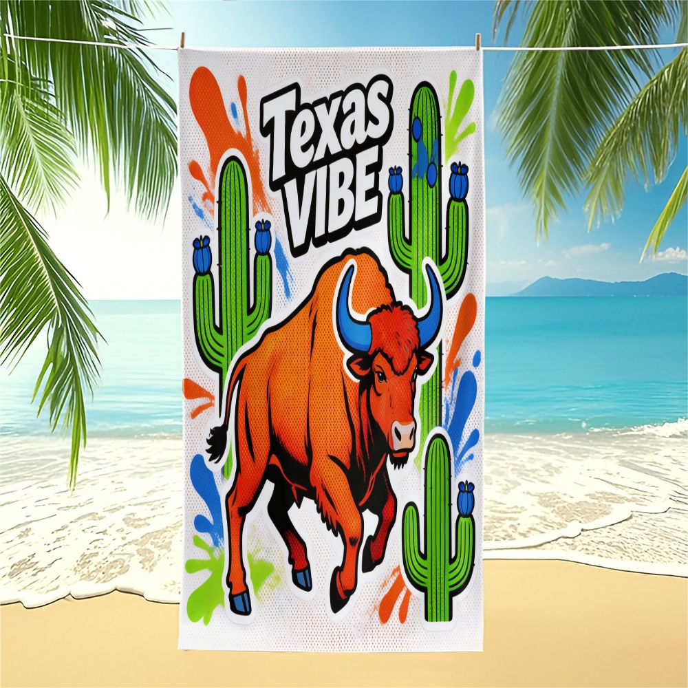 Texas Vibe Pop Art Bull Print  - Outdoor Camping In Texas review and price