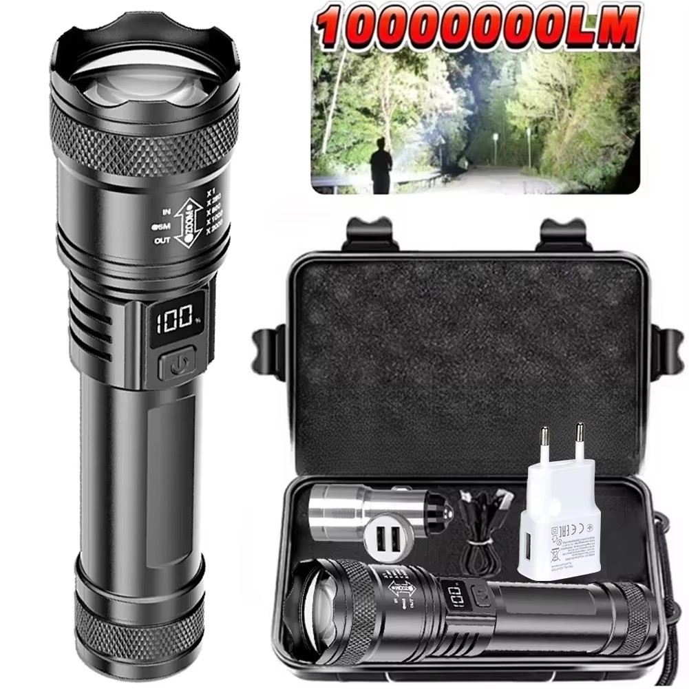 100000LM Super Bright Flashlig - Outdoor Camping Lampe review and price