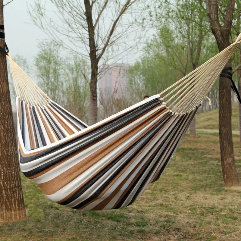 Canvas No Wooden Stick Hammock - Outdoor Camping Hammock review and price