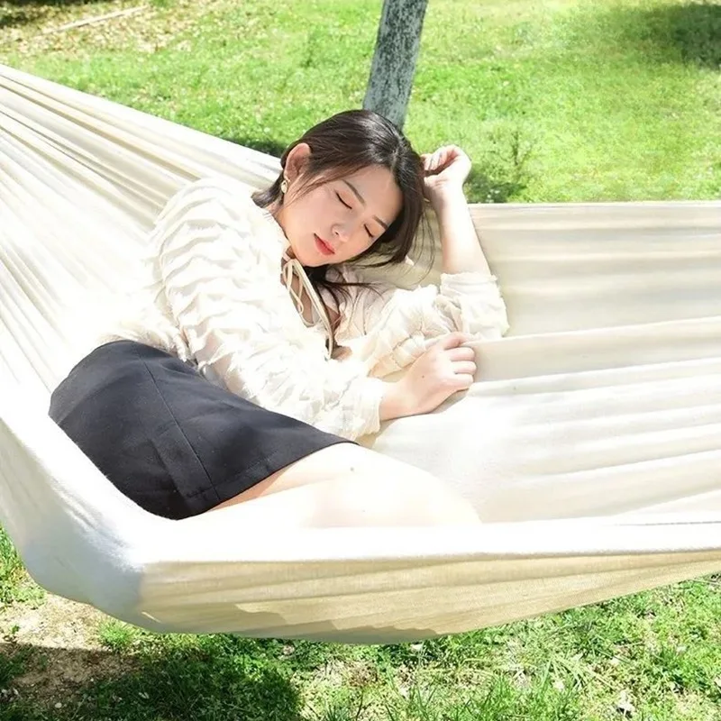 Canvas No Wooden Stick Hammock - Outdoor Camping Hammock review and price