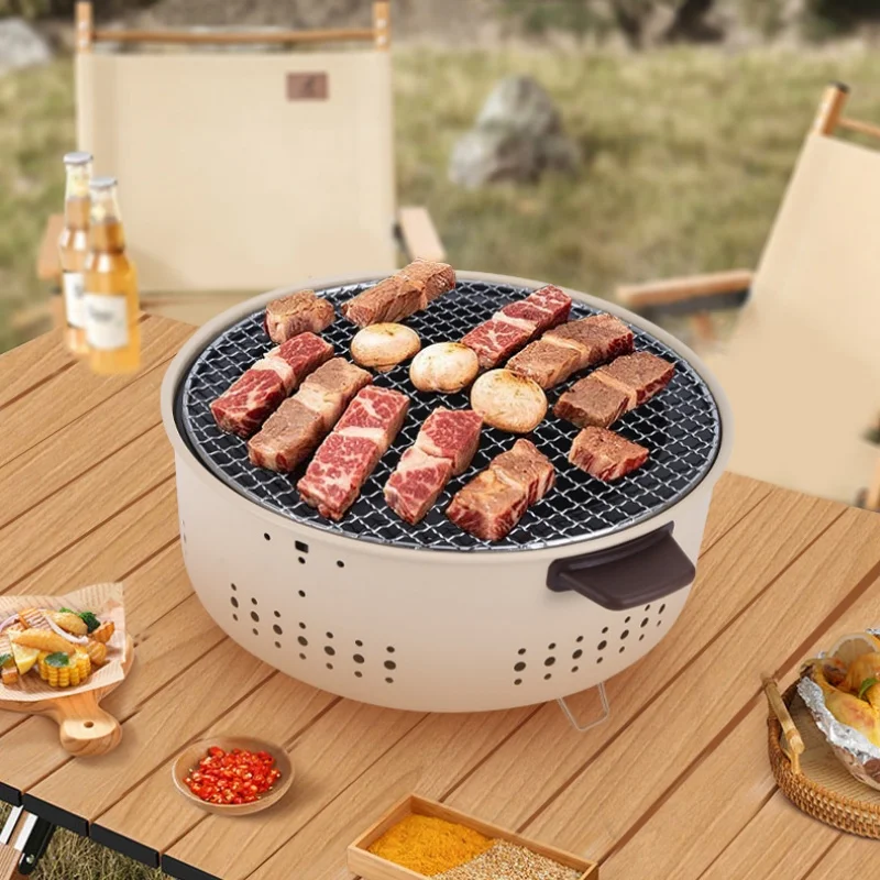 Round Barbecue Stove 1/3pcs Po - Outdoor Camping Oven review and price