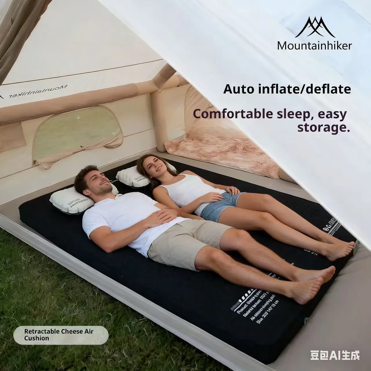 MOUNTAINHIKER Inflatable Mattr - Outdoor Inflatable Camping Tent With Air Pump review and price