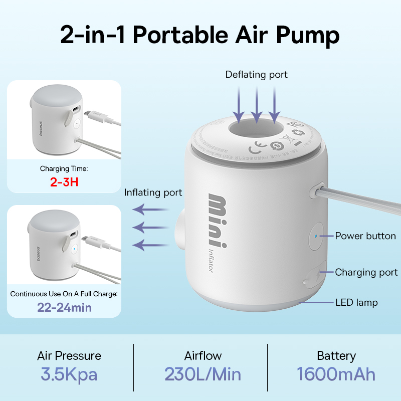 Baseus Mini Air Pump Portable  - Outdoor Inflatable Camping Tent With Air Pump review and price
