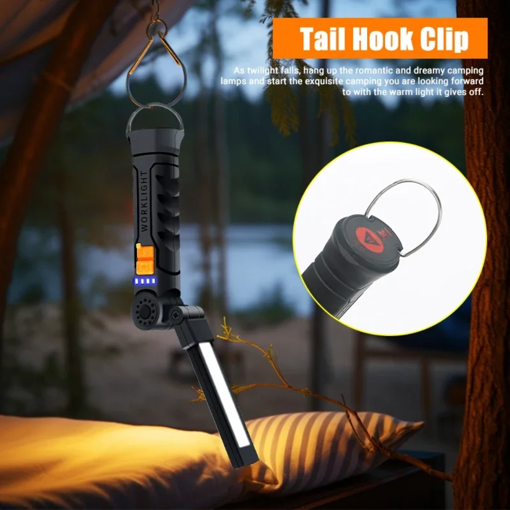 Portable COB LED Flashlight US - Outdoor Camping Lampe review and price