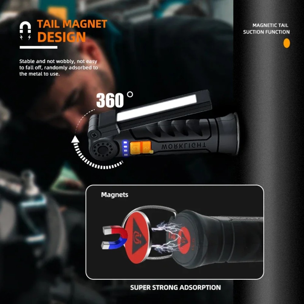 Portable COB LED Flashlight US - Outdoor Camping Lampe review and price