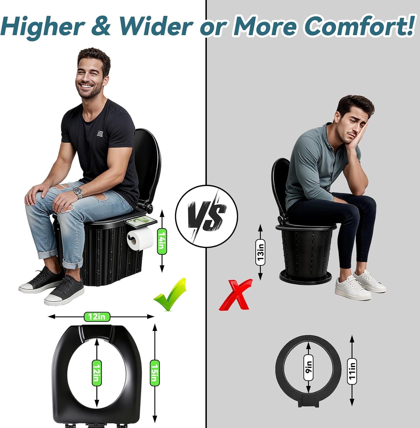 Portable Folding Toilet, Trave - Outdoor Camping Van review and price
