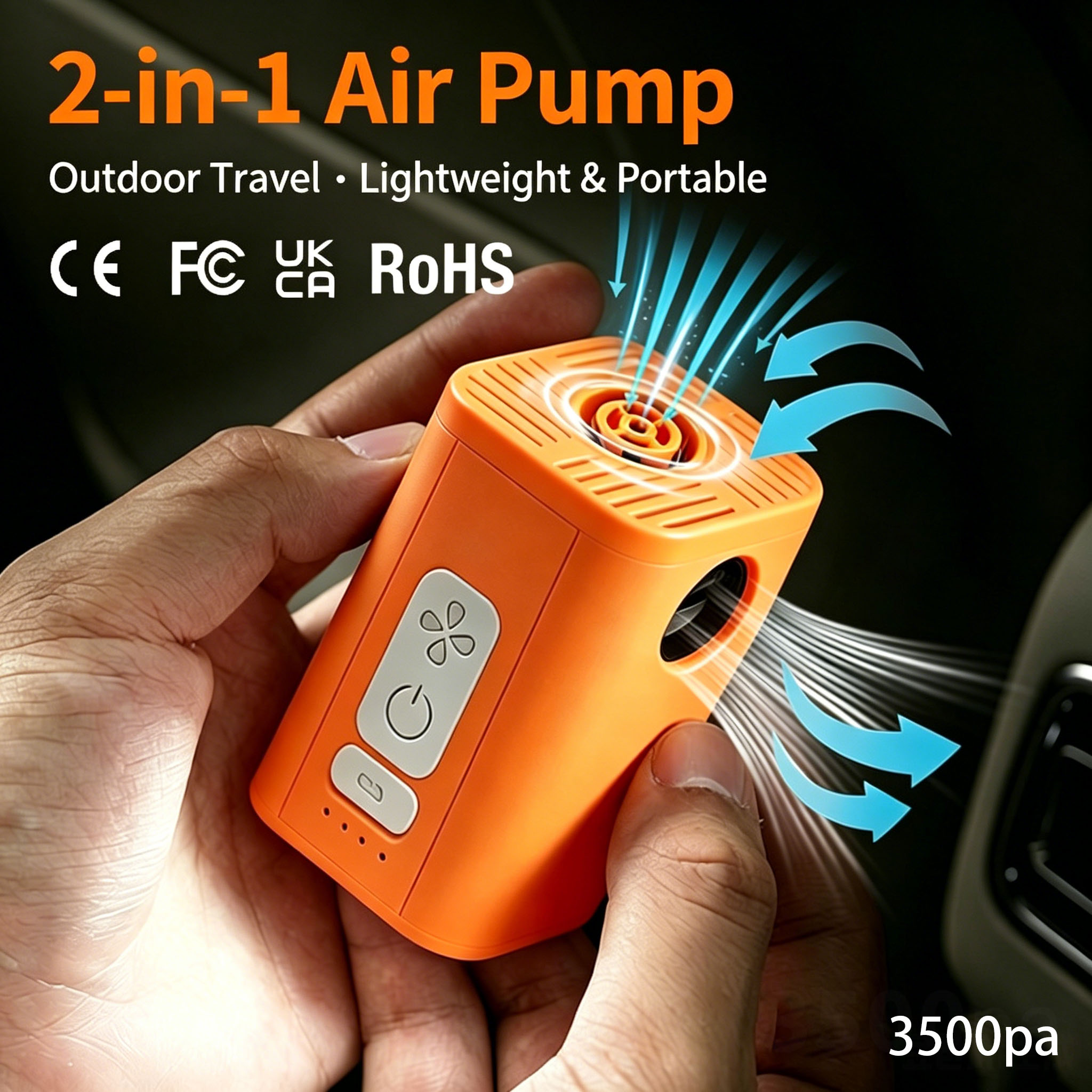 Rechargeable 2-in-1 Air Pump U - Outdoor Inflatable Camping Tent With Air Pump review and price