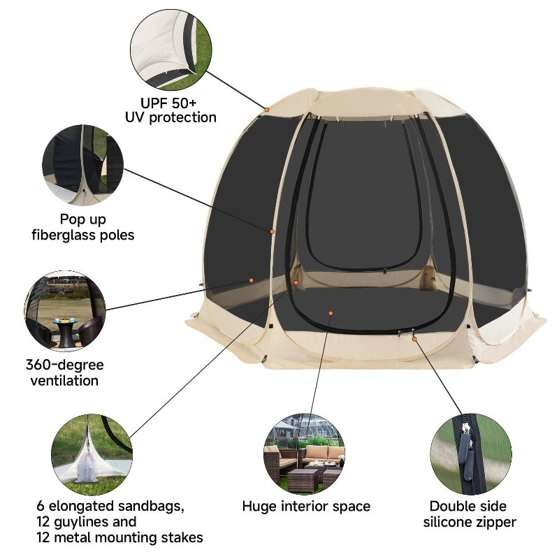 Hot Sale 6 Sided Mesh Screen P - Outdoor Camping Tents For Sale review and price