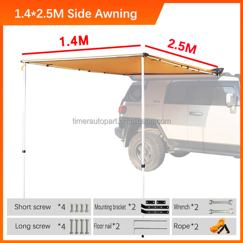 Custom Logo Sunscreen Car Awni - Outdoor Camping Van review and price