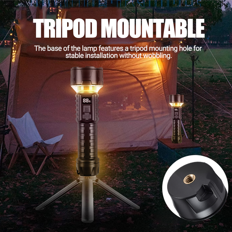 COB LED Flashlight Rechargeabl - Outdoor Camping Hiking review and price