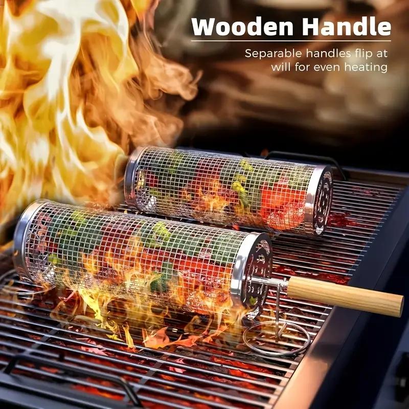 Stainless Steel BBQ Grill Bask - Outdoor Camping Cooking Set review and price