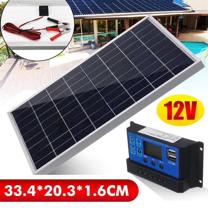 50W Solar Panel Kit Mono Cryst - Outdoor Camping Van review and price