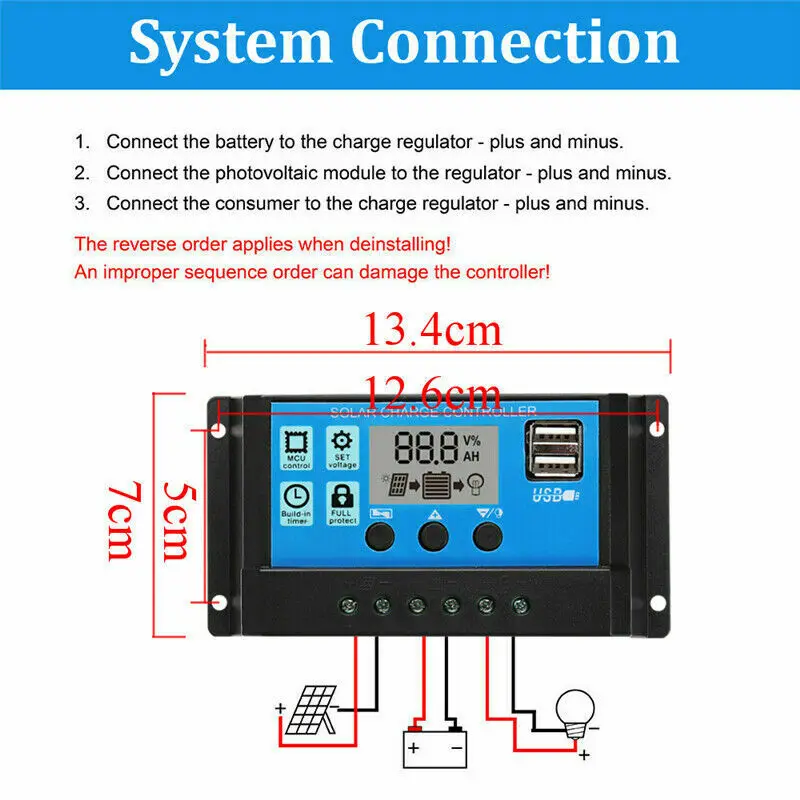 50W Solar Panel Kit Mono Cryst - Outdoor Camping Van review and price