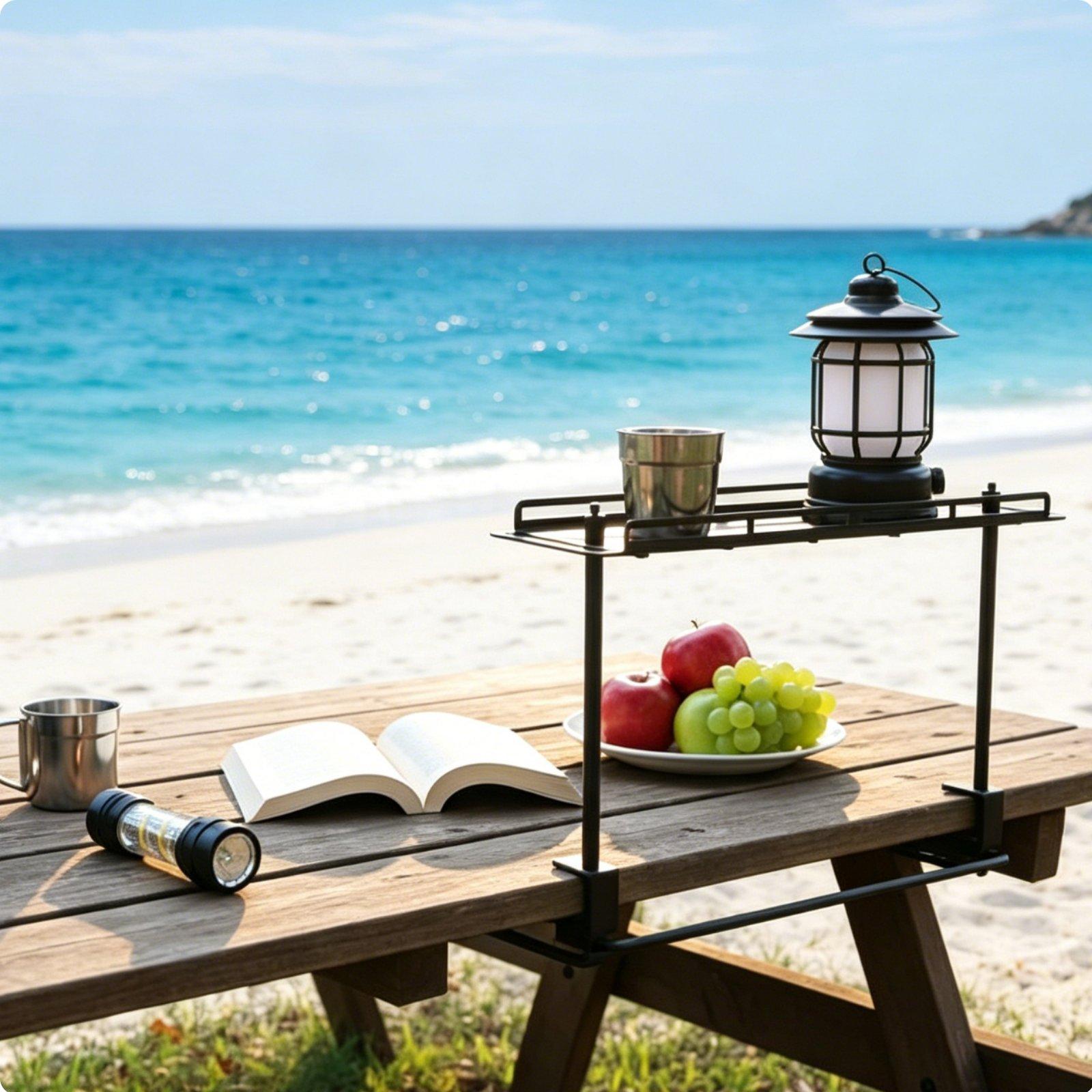 Outdoor Storage Rack Lightweig - Outdoor Camping Table With Storage review and price