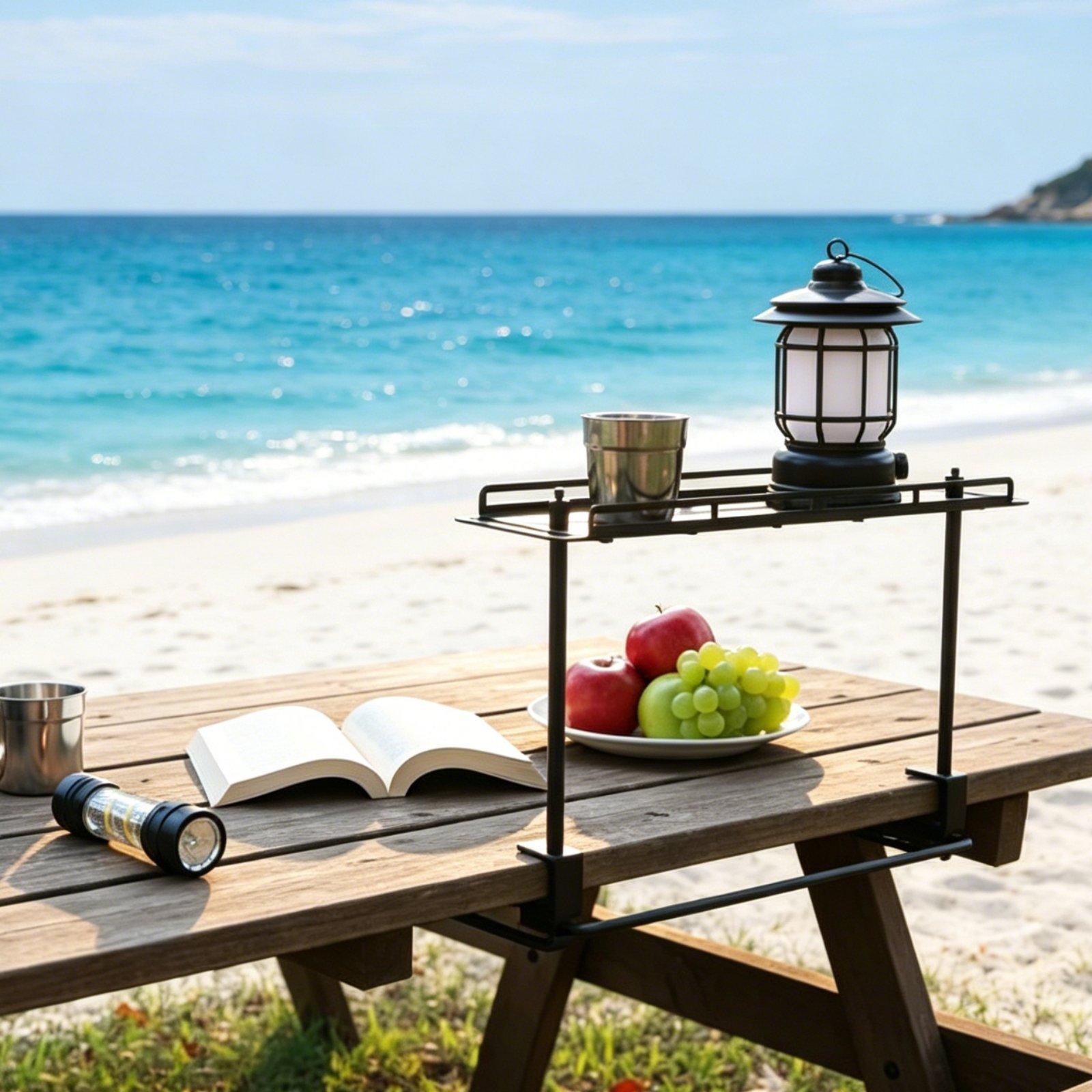 Outdoor Storage Rack Lightweig - Outdoor Camping Table With Storage review and price