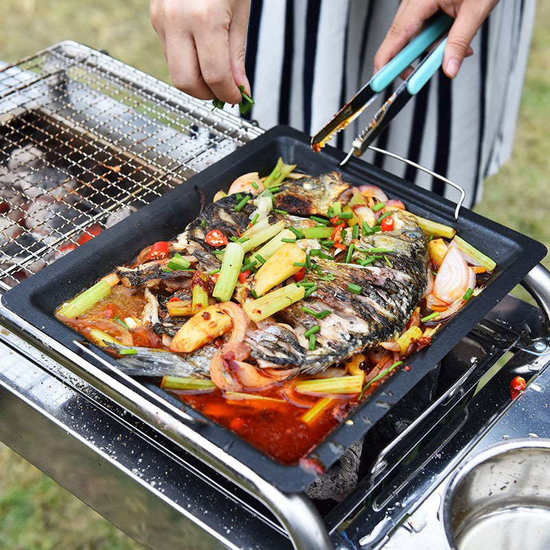 Outdoors Thick Square Grill Pa - Outdoor Camping Cooking Set review and price