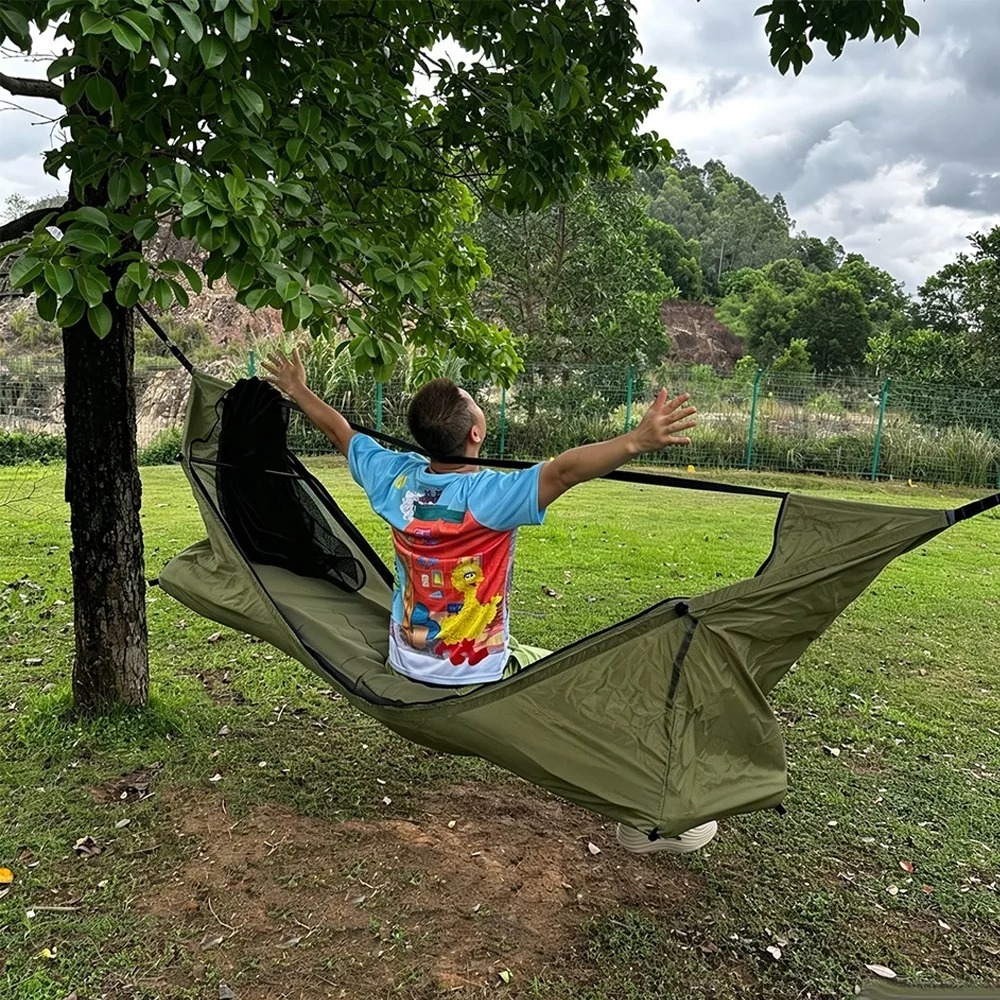 Flat Hammock with Mosquito Net - Outdoor Camping Hammock review and price