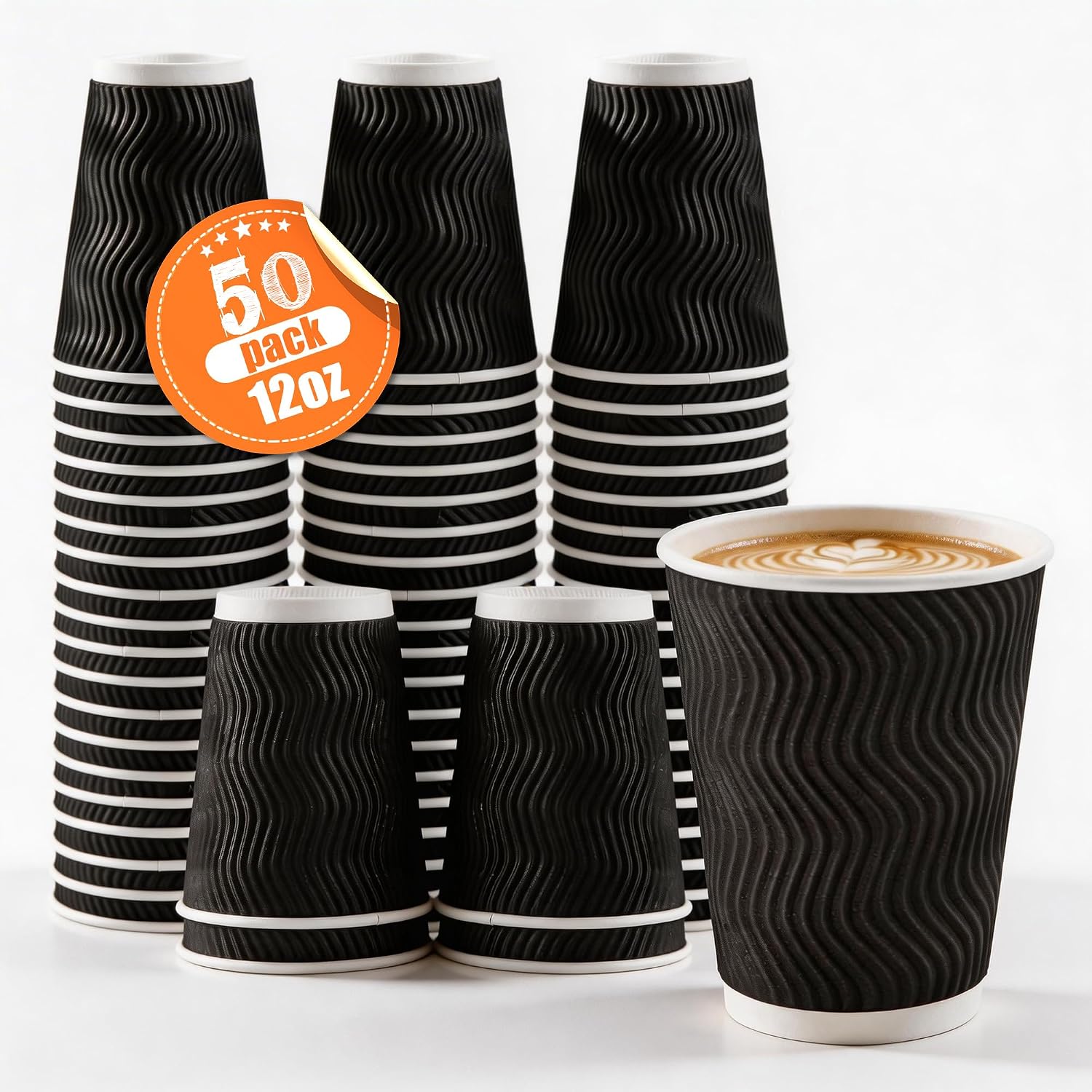 50 Pack 12oz Ripple Wall Dispo - Outdoor Camping Wallpaper review and price