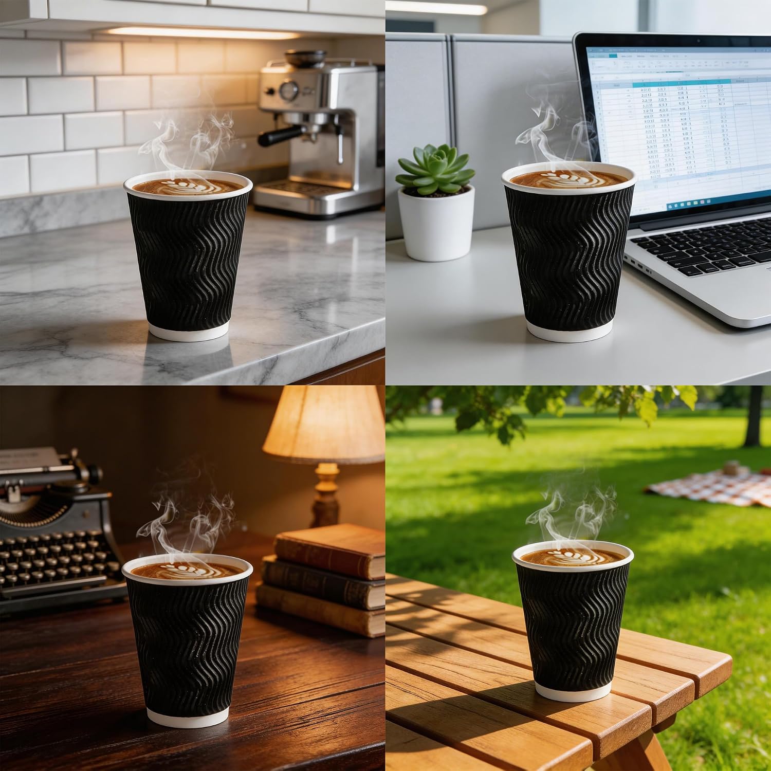 50 Pack 12oz Ripple Wall Dispo - Outdoor Camping Wallpaper review and price