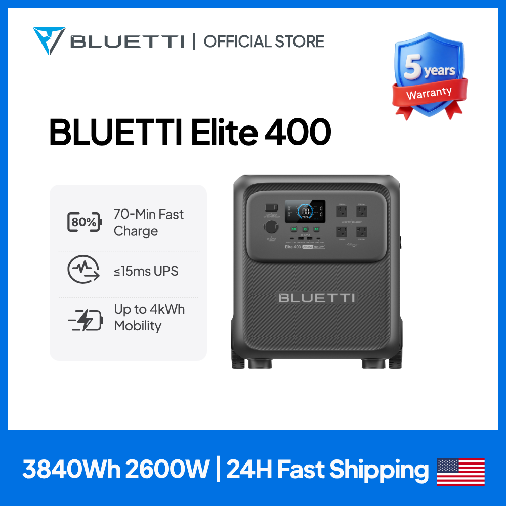 BLUETTI Elite 400 2600W 3840Wh - Outdoor Camping Van review and price
