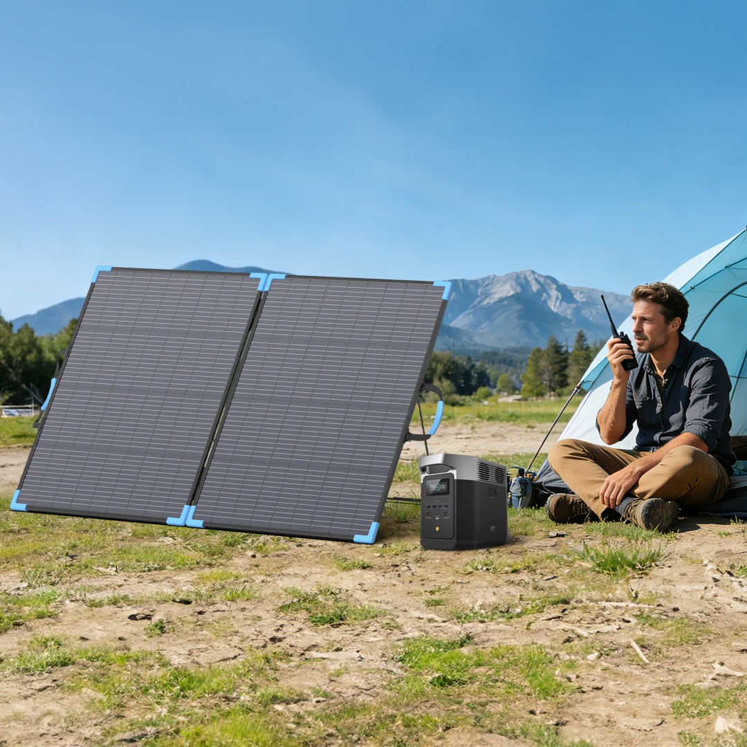 E-POWO 20V Bifacial Solar Pane - Outdoor Camping Van review and price