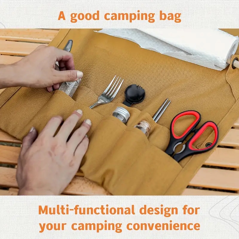 Outdoor Canvas Utensil Organiz - Outdoor Camping Wallpaper review and price