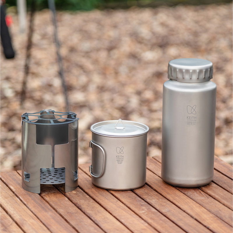 KEITH Pure Titanium Nesting Ca - Outdoor Camping Wood Stove review and price