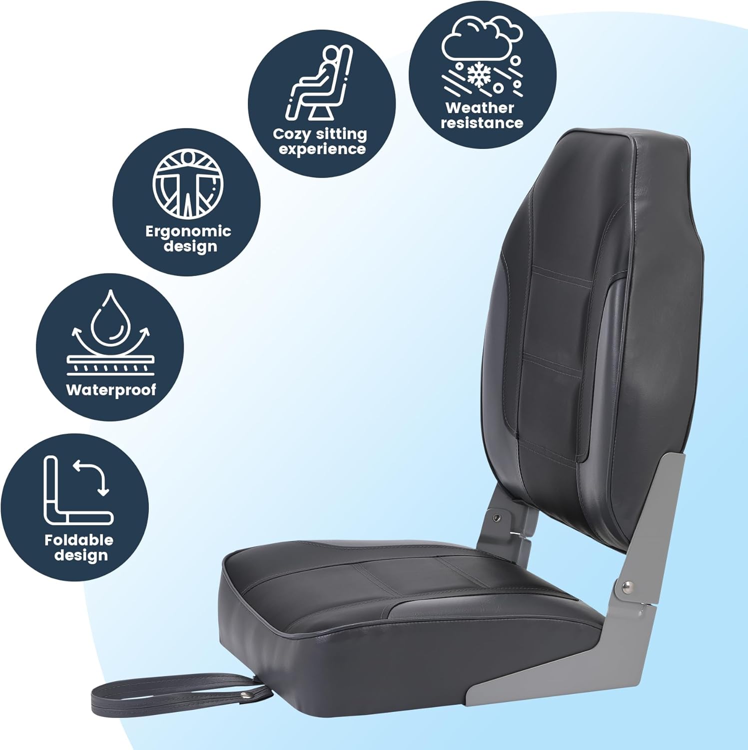 2 Pack Folding Boat Seats, Hig - Folding Chair review and price