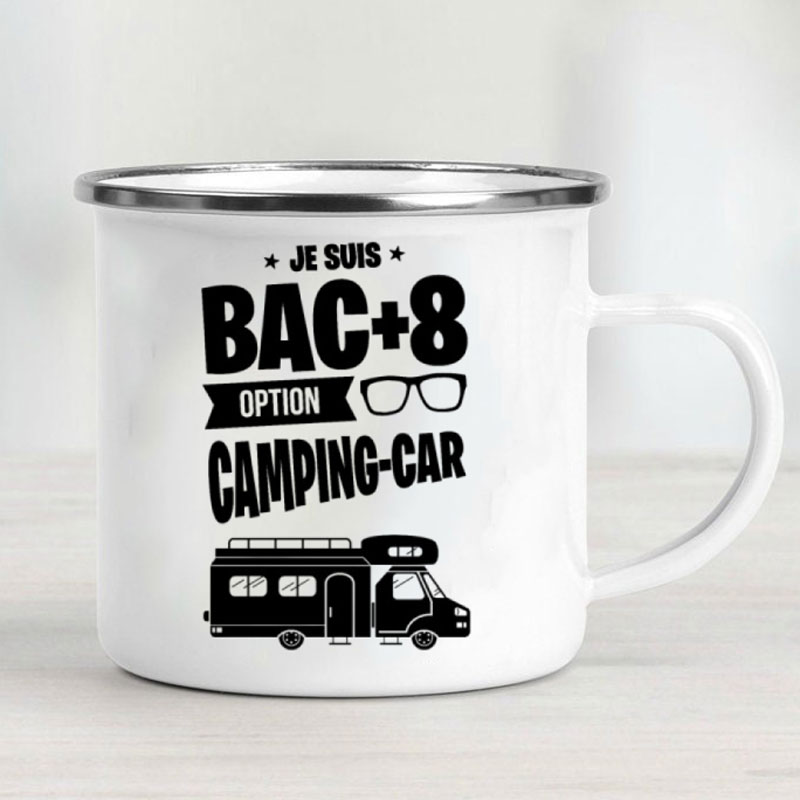 Camping Car Enamel Mug Adventu - Outdoor Camping Van review and price