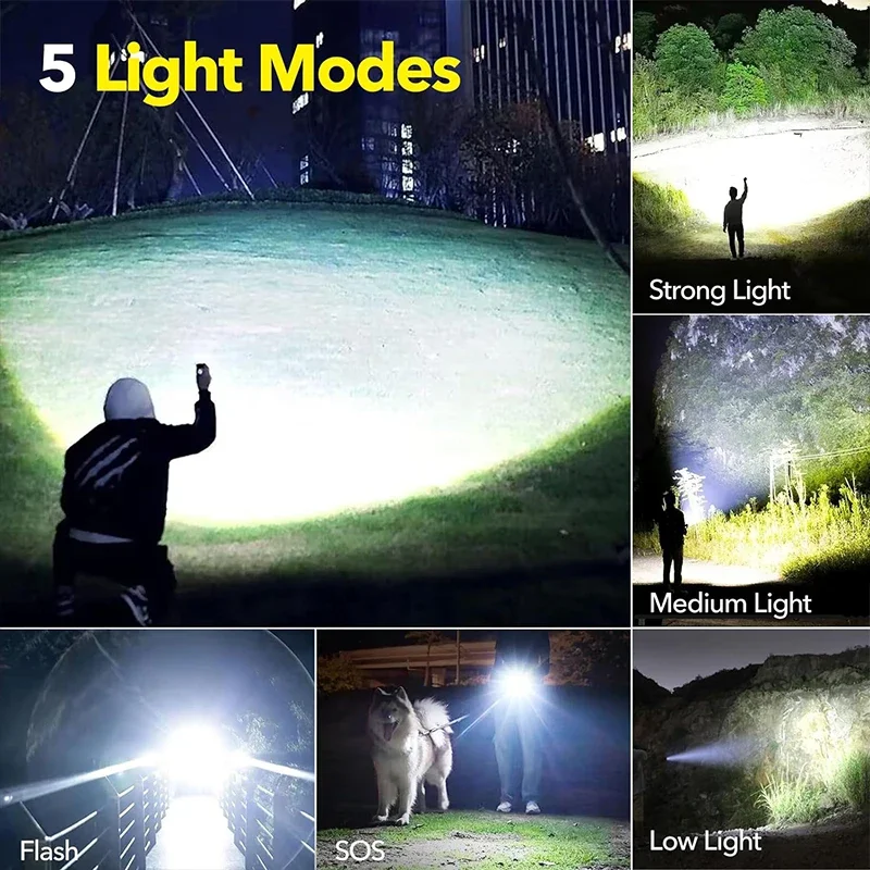 High Power LED Flashlight Rech - Outdoor Camping Lampe review and price