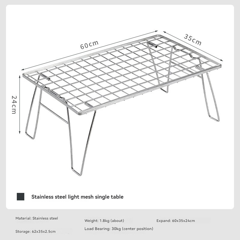 CAMPINGMOON Stainless Steel Li - Outdoor Camping Table With Storage review and price