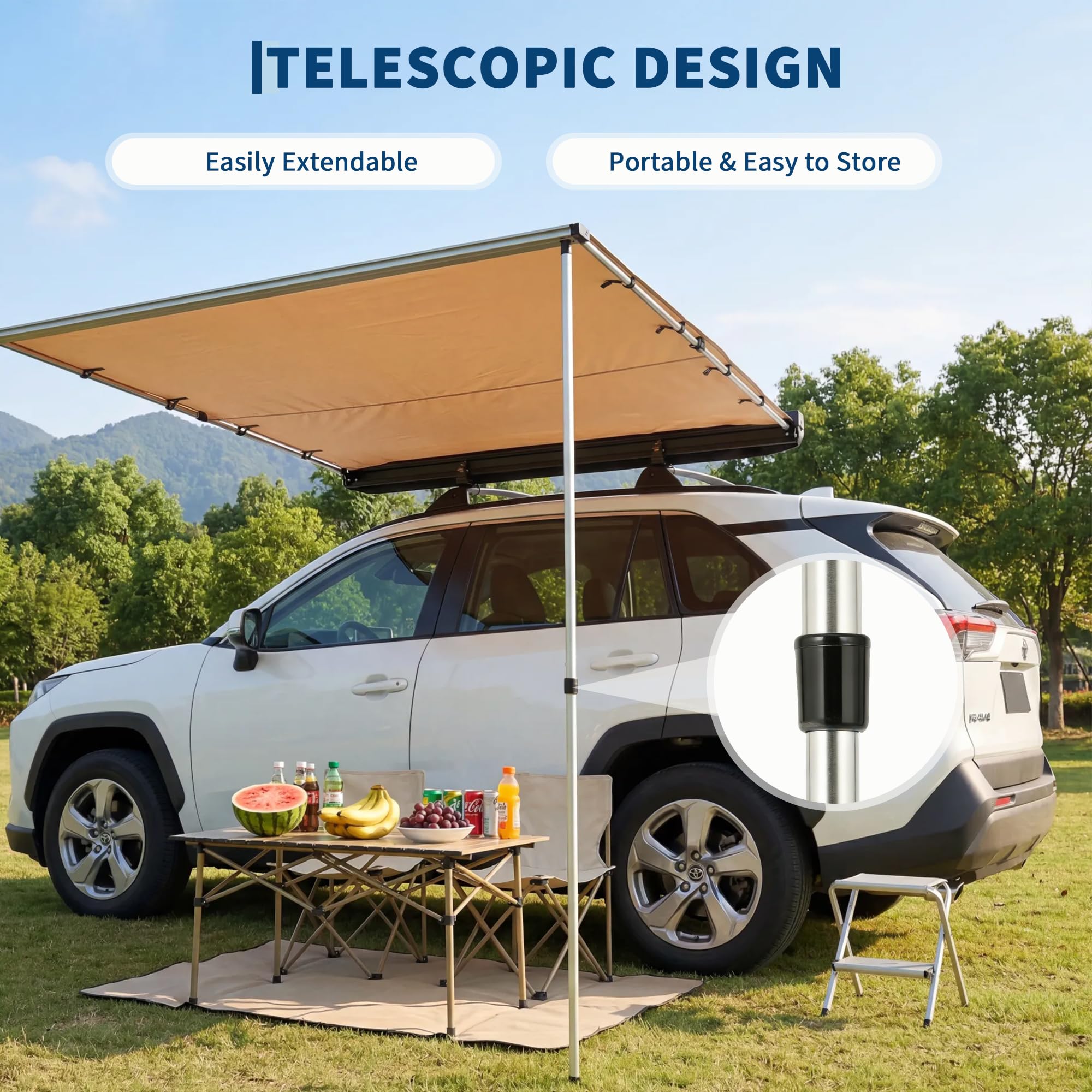 SUV Truck Van Roof Rack Awning - Outdoor Camping Van review and price