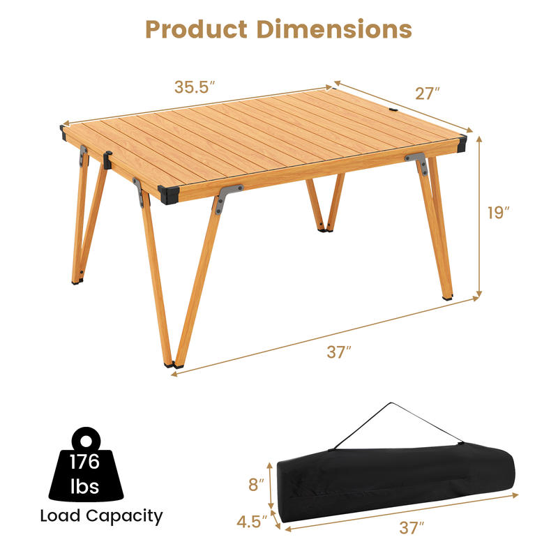 Single Folding Picnic Table 93 - Outdoor Camping Table With Storage review and price
