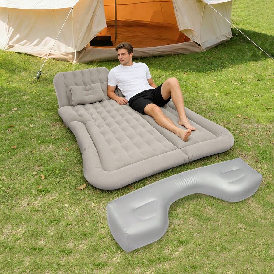 SUV Air Mattress Camping Bed W - Outdoor Inflatable Camping Tent With Air Pump review and price